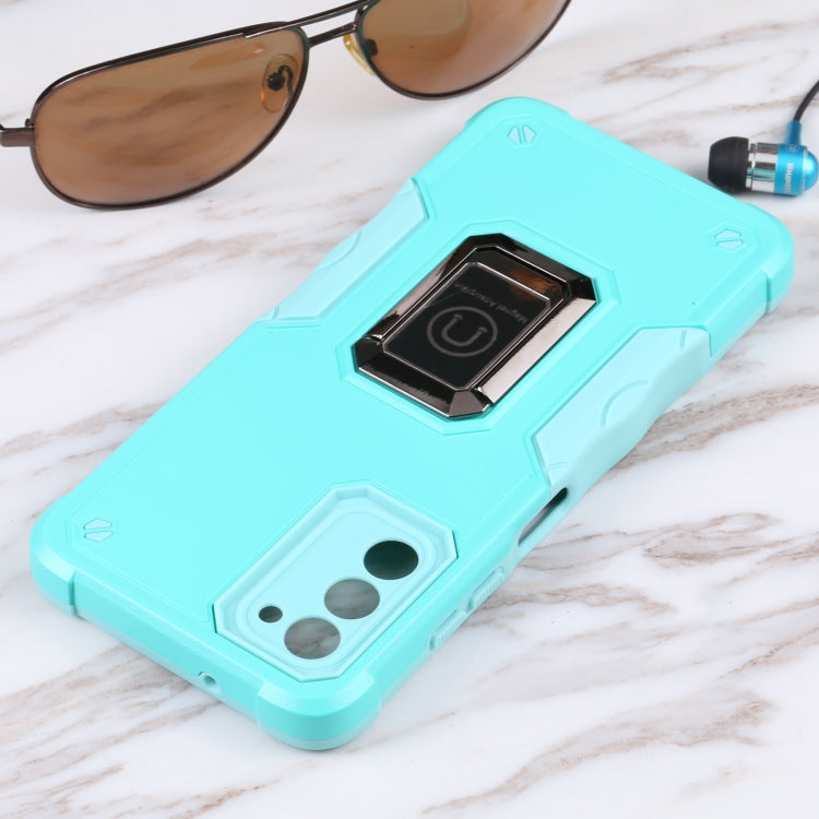 For Samsung Galaxy A03s 165.8mm US Version Ring Holder Non-slip Armor Phone Case
