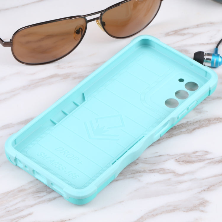 For Samsung Galaxy A03s 165.8mm US Version Ring Holder Non-slip Armor Phone Case