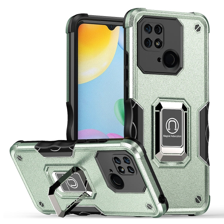 For Xiaomi Redmi 10C Ring Holder Non-slip Armor Phone Case