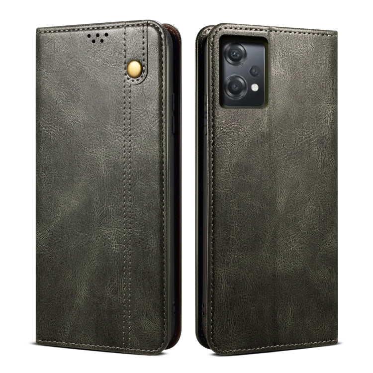 For OnePlus Nord CE 2 Lite 5G Oil Wax Crazy Horse Texture Leather Phone Case