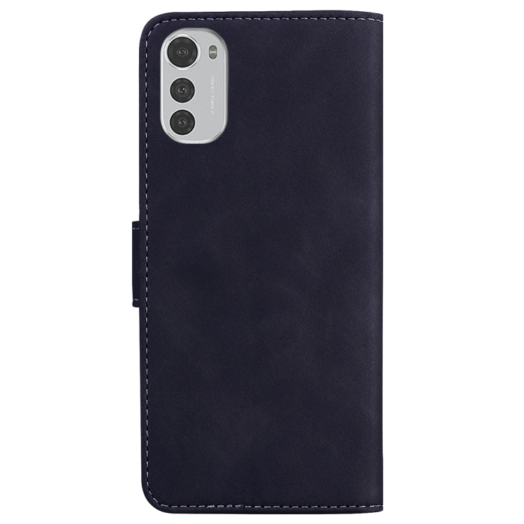For Motorola Moto E32 Skin Feel Pure Color Flip Leather Phone Case