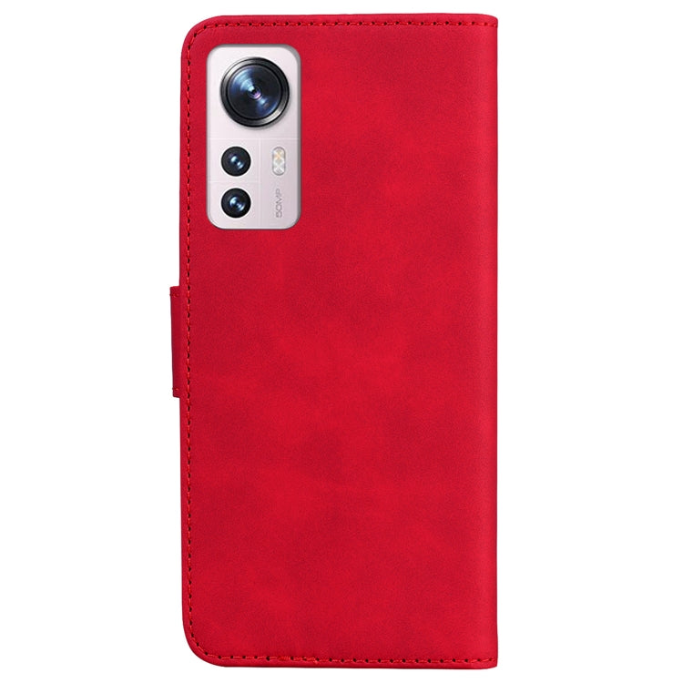 For Xiaomi 12 Lite Skin Feel Pure Color Flip Leather Phone Case