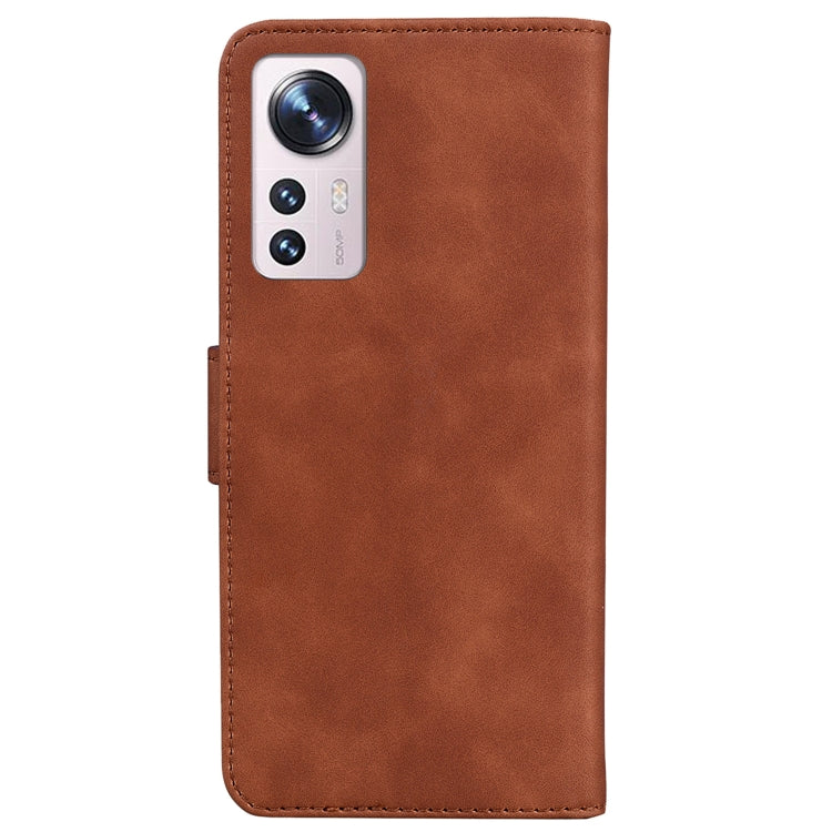 For Xiaomi 12 Lite Skin Feel Pure Color Flip Leather Phone Case