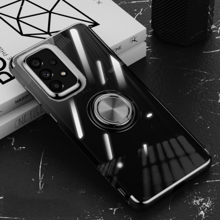 For Samsung Galaxy A53 JP Version Electroplating Ring Holder Transparent Phone Case