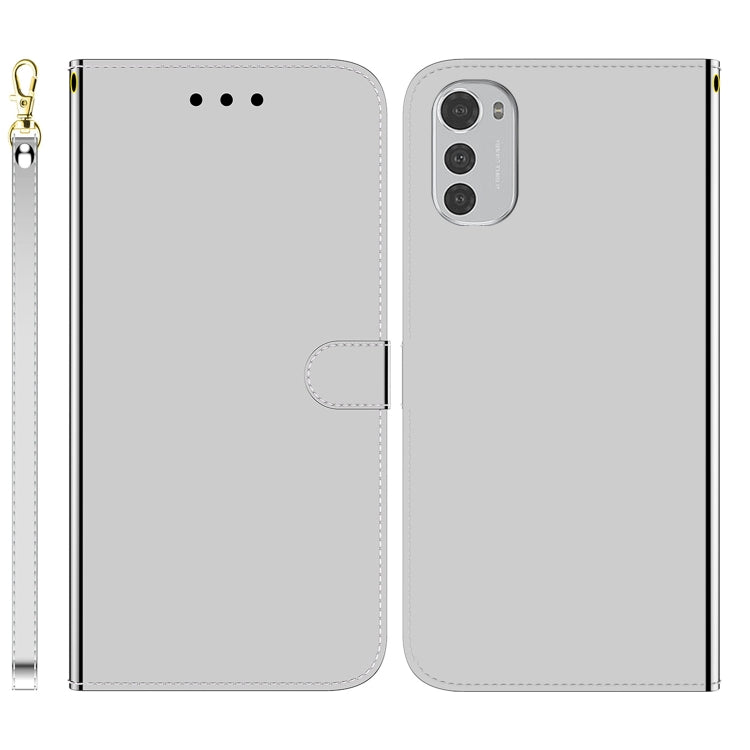 For Motorola Moto E32 Imitated Mirror Surface Leather Phone Case