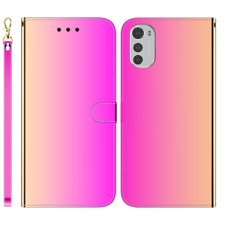 For Motorola Moto E32 Imitated Mirror Surface Leather Phone Case