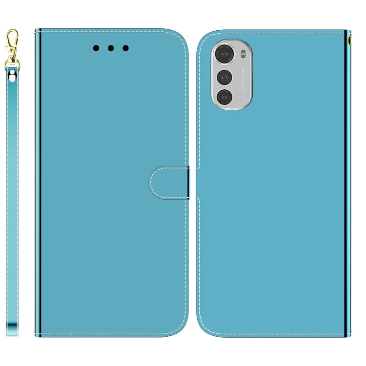 For Motorola Moto E32 Imitated Mirror Surface Leather Phone Case