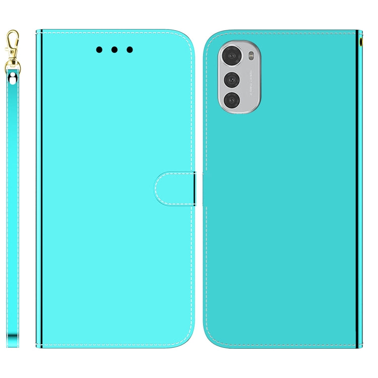 For Motorola Moto E32 Imitated Mirror Surface Leather Phone Case