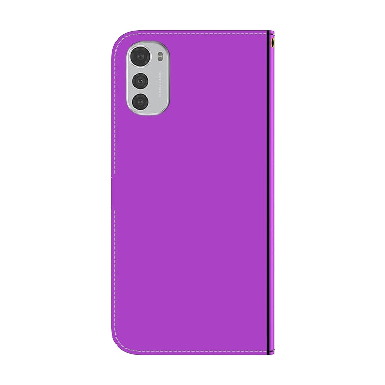 For Motorola Moto E32 Imitated Mirror Surface Leather Phone Case