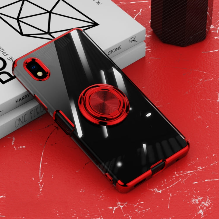 For Sony Xperia Ace III Electroplating Ring Holder Transparent Phone Case