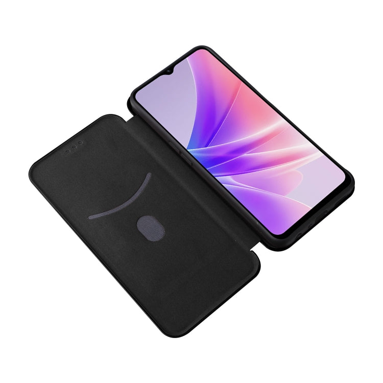 For OPPO A57 5G Carbon Fiber Texture Leather Phone Case