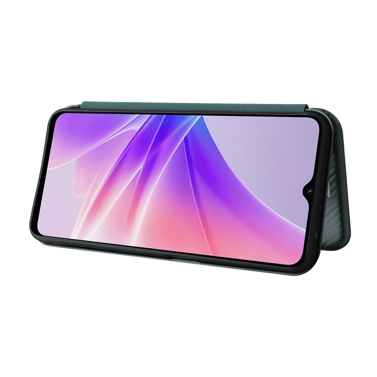 For OPPO A57 5G Carbon Fiber Texture Leather Phone Case