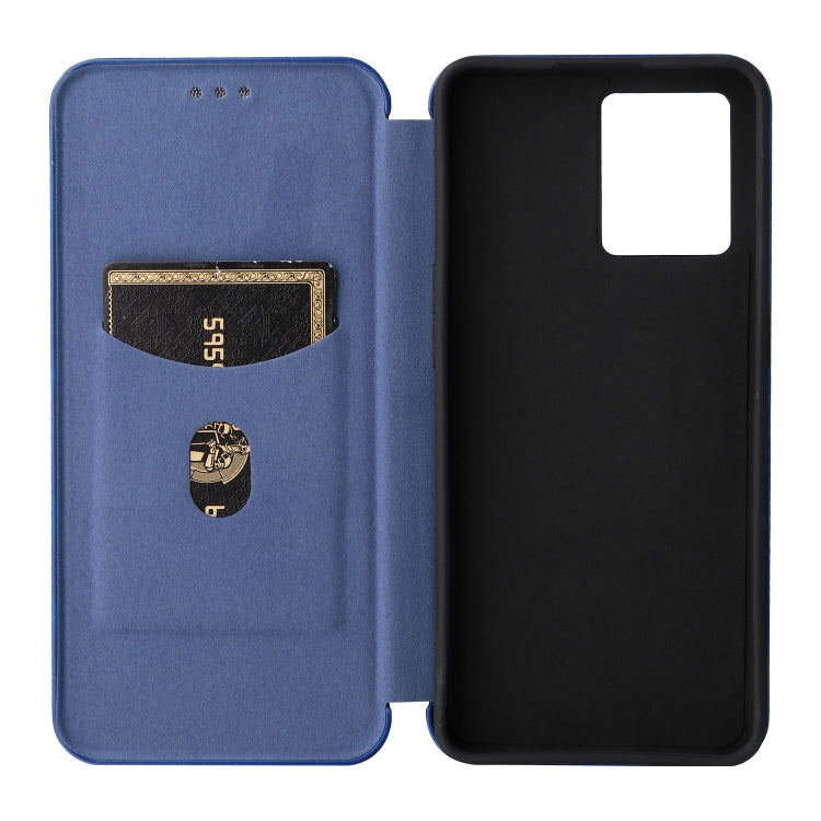 For OPPO Reno7 4G / F21 Pro 4G Carbon Fiber Texture Leather Phone Case