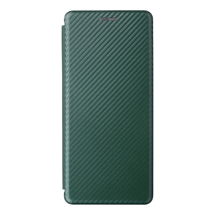 For Sharp Simple Sumaho 6 Carbon Fiber Texture Leather Phone Case