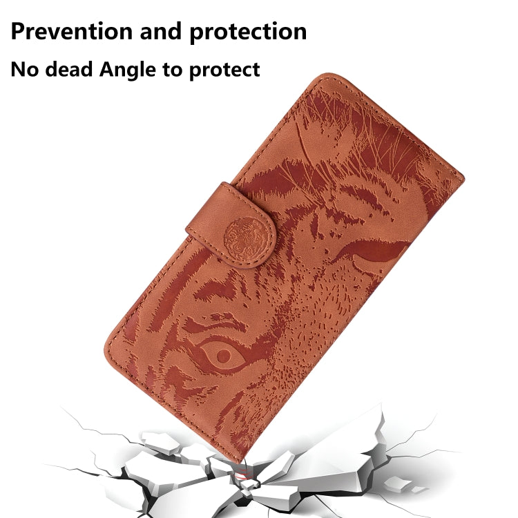 For Xiaomi 12 Lite Tiger Embossing Pattern Leather Phone Case