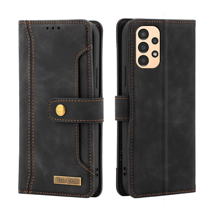 For Samsung Galaxy A13 4G Case Craft Multifunctional Horizontal Flip Leather Phone Case
