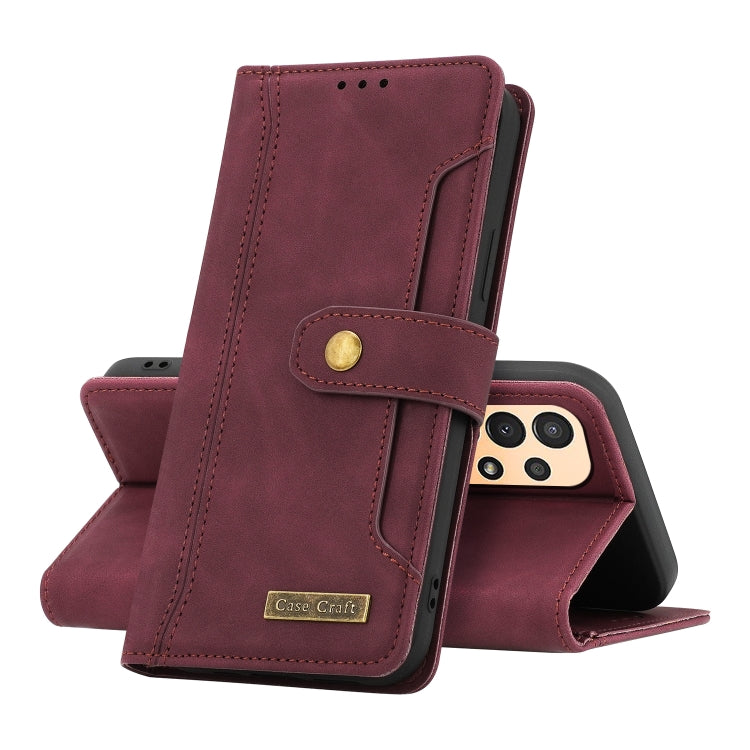 For Samsung Galaxy A13 4G Case Craft Multifunctional Horizontal Flip Leather Phone Case