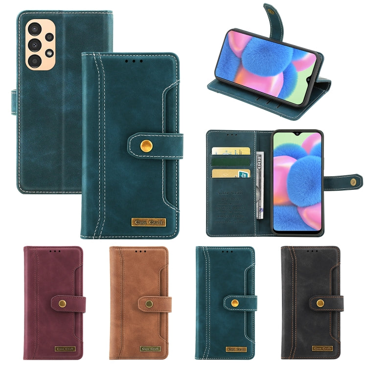 For Samsung Galaxy A13 4G Case Craft Multifunctional Horizontal Flip Leather Phone Case