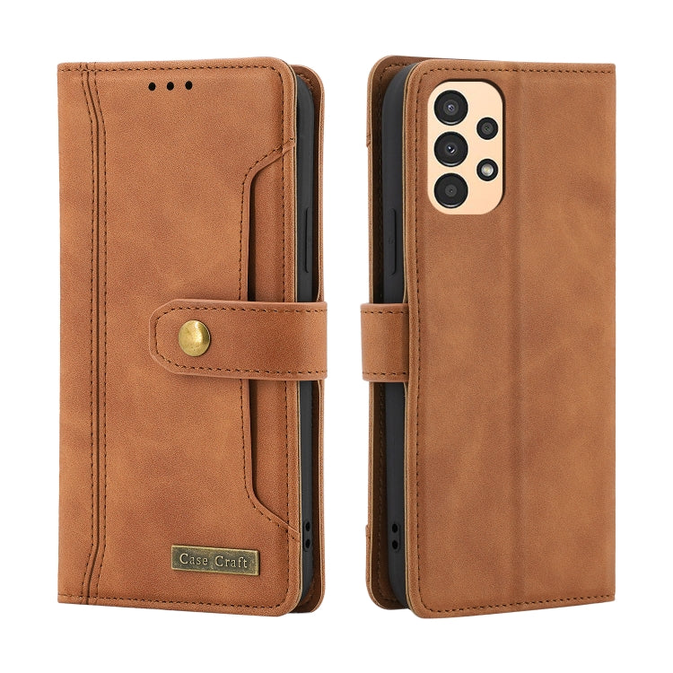 For Samsung Galaxy A13 4G Case Craft Multifunctional Horizontal Flip Leather Phone Case