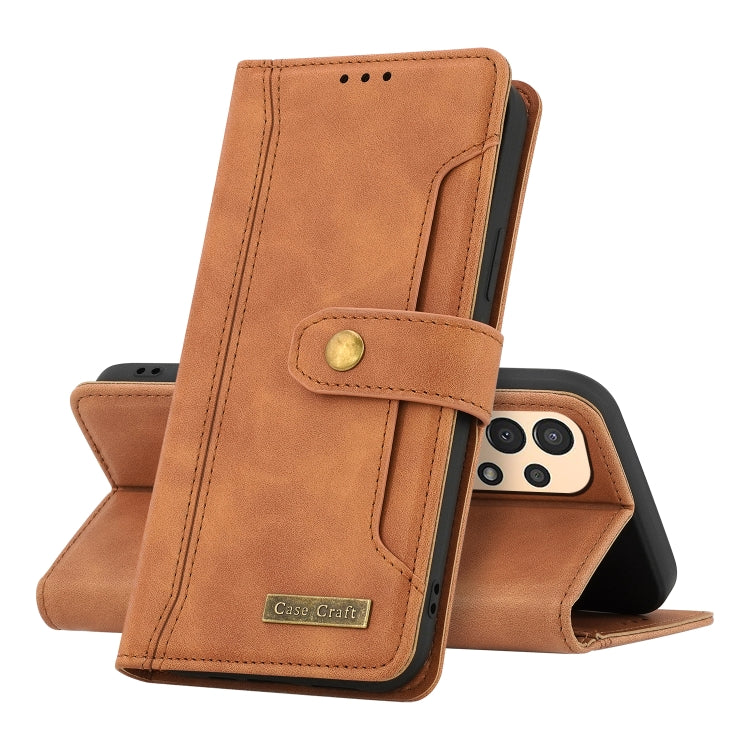 For Samsung Galaxy A13 4G Case Craft Multifunctional Horizontal Flip Leather Phone Case