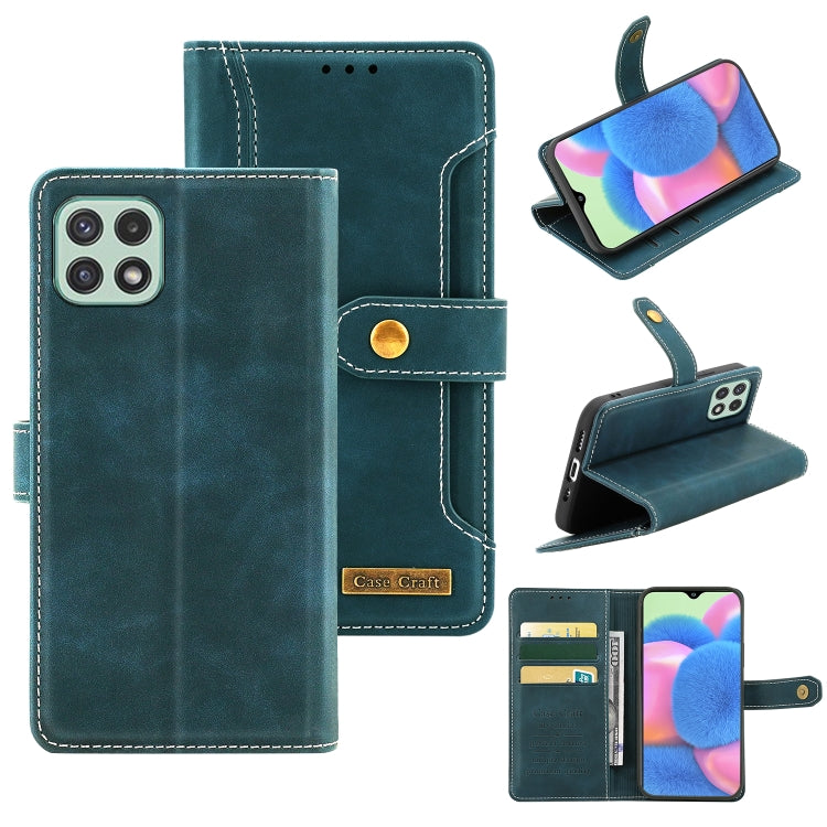 For Samsung Galaxy A22 5G Case Craft Multifunctional Horizontal Flip Leather Phone Case