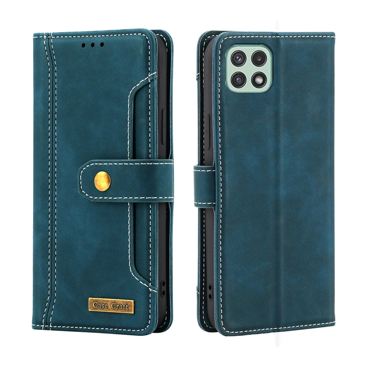 For Samsung Galaxy A22 5G Case Craft Multifunctional Horizontal Flip Leather Phone Case
