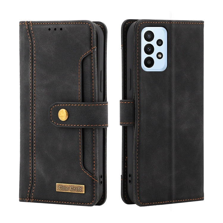For Samsung Galaxy A23 4G Case Craft Multifunctional Horizontal Flip Leather Phone Case