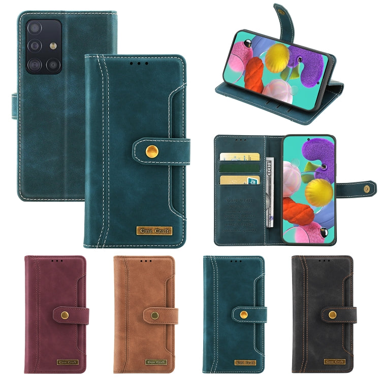For Samsung Galaxy A51 4G Case Craft Multifunctional Horizontal Flip Leather Phone Case