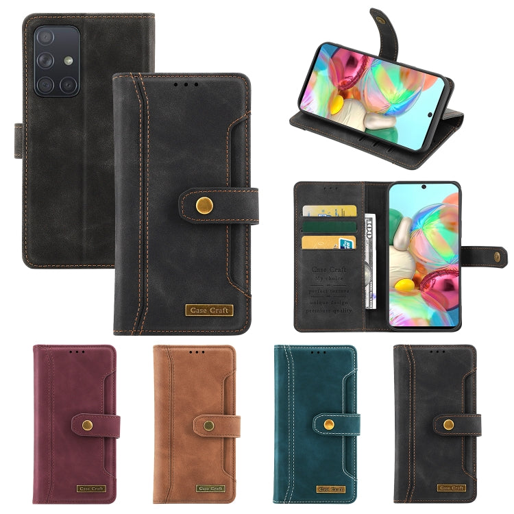 For Samsung Galaxy A71 4G Case Craft Multifunctional Horizontal Flip Leather Phone Case