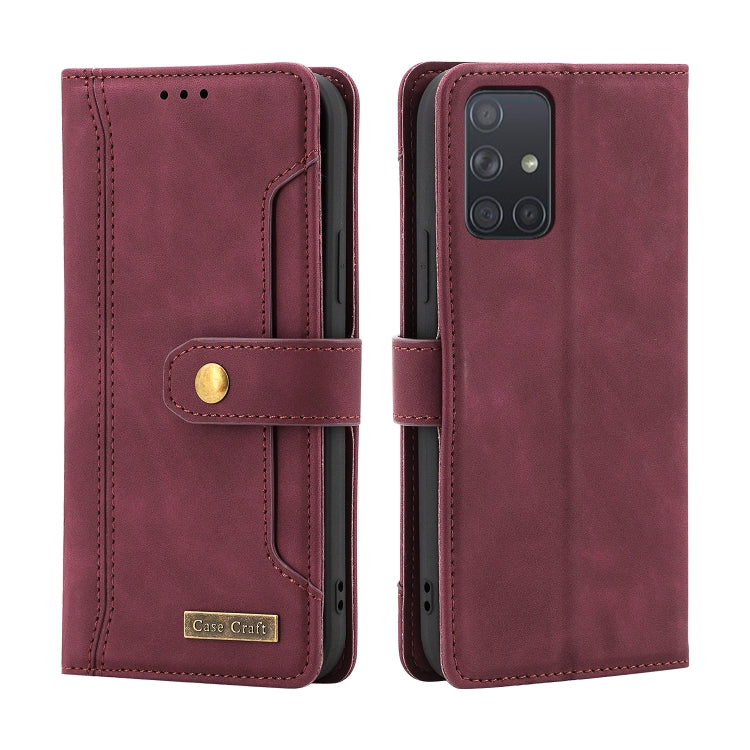 For Samsung Galaxy A71 4G Case Craft Multifunctional Horizontal Flip Leather Phone Case