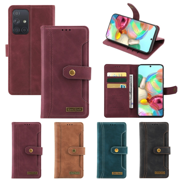 For Samsung Galaxy A71 4G Case Craft Multifunctional Horizontal Flip Leather Phone Case