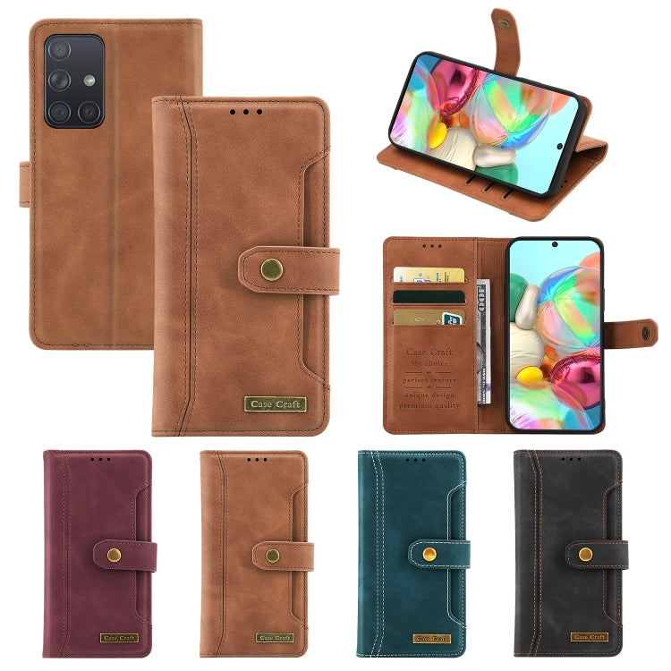 For Samsung Galaxy A71 4G Case Craft Multifunctional Horizontal Flip Leather Phone Case