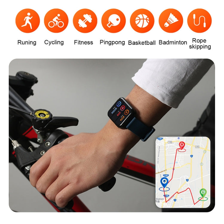 NORTH EDGE N90 1.7 inch IPS Screen Smart Watch Support PPG + ECG(Black)