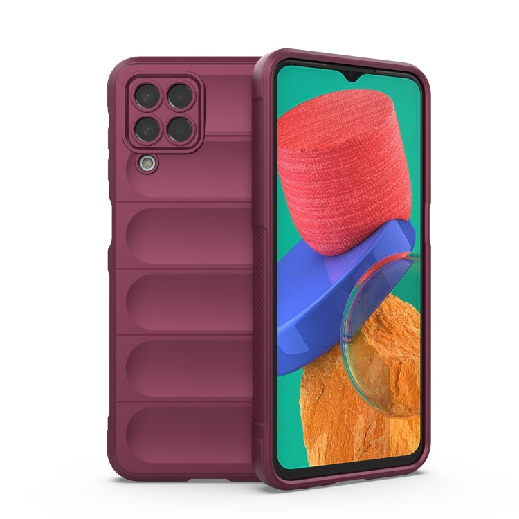 For Samsung Galaxy M33 5G Magic Shield TPU + Flannel Phone Case