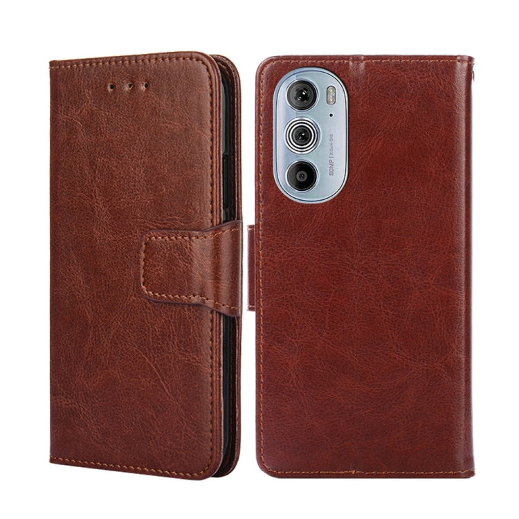 For Motorola Edge+ 2022/Edge 30 Pro Crystal Texture Leather Phone Case