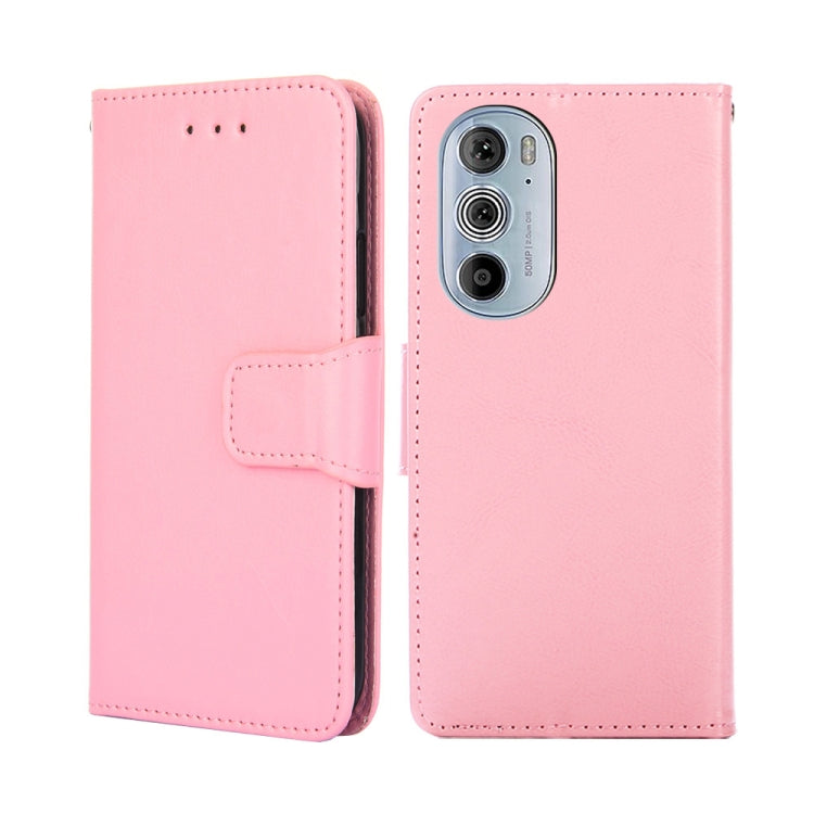 For Motorola Edge+ 2022/Edge 30 Pro Crystal Texture Leather Phone Case