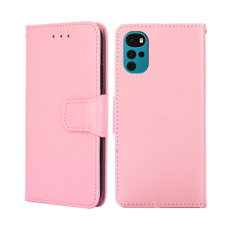 For Motorola Moto G22 Crystal Texture Leather Phone Case