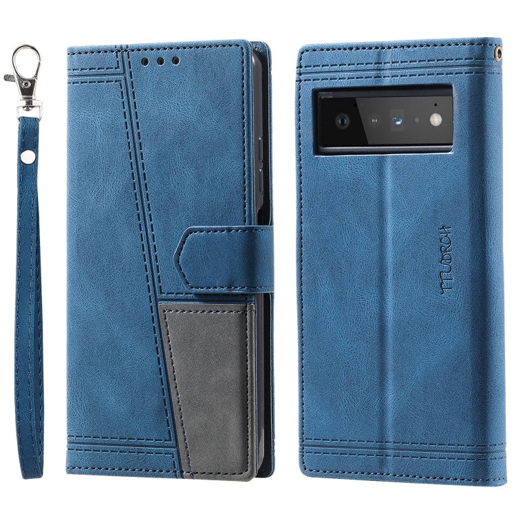 For Google Pixel 6 Pro Splicing Leather Phone Case