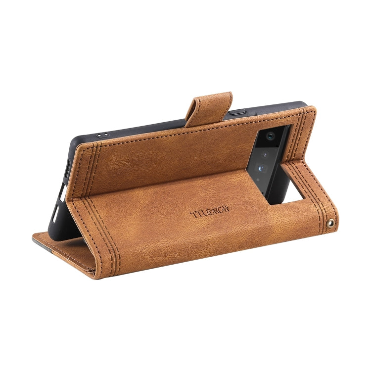 For Google Pixel 6 Splicing Leather Phone Case