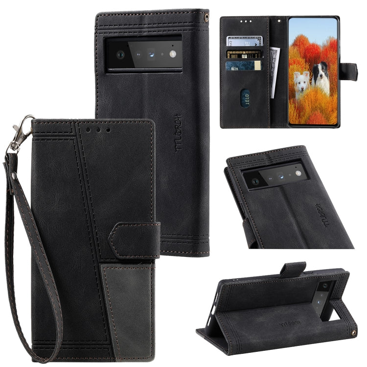 For Google Pixel 6 Splicing Leather Phone Case