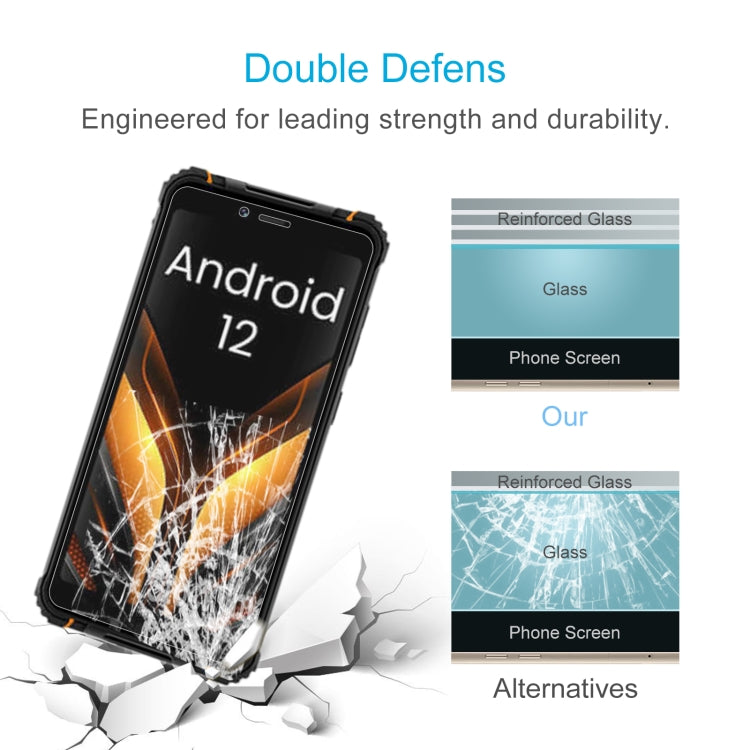 50 PCS 0.26mm 9H 2.5D Tempered Glass Film For Hotwav T5 Pro