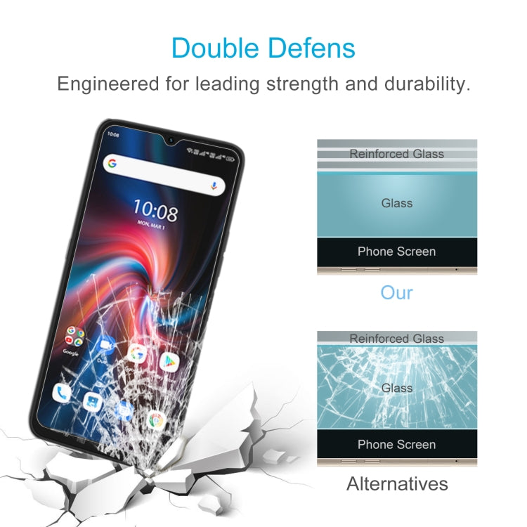 50 PCS 0.26mm 9H 2.5D Tempered Glass Film For UMIDIGI F3S