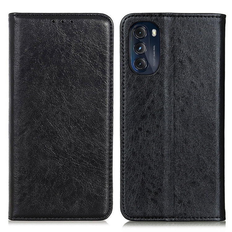 For Motorola Moto G 5G 2022 Magnetic Crazy Horse Texture Horizontal Flip Leather Phone Case