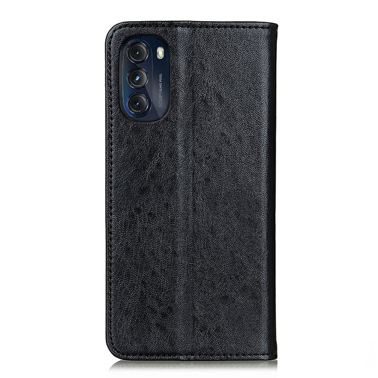 For Motorola Moto G 5G 2022 Magnetic Crazy Horse Texture Horizontal Flip Leather Phone Case
