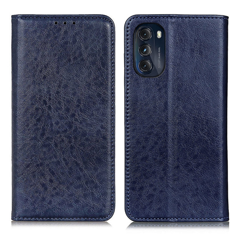 For Motorola Moto G 5G 2022 Magnetic Crazy Horse Texture Horizontal Flip Leather Phone Case