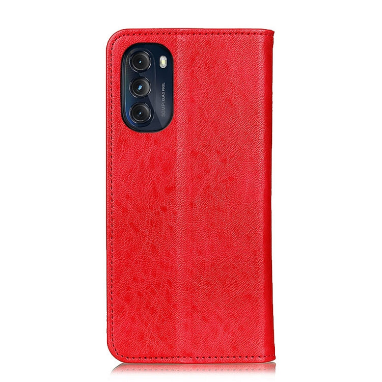 For Motorola Moto G 5G 2022 Magnetic Crazy Horse Texture Horizontal Flip Leather Phone Case
