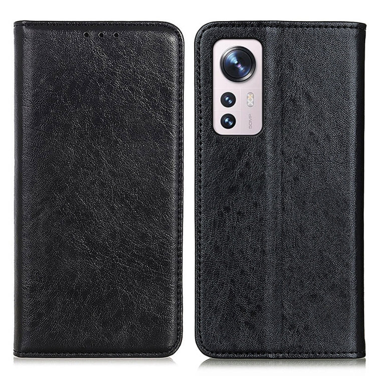For Xiaomi 12 Lite Magnetic Crazy Horse Texture Horizontal Flip Leather Phone Case