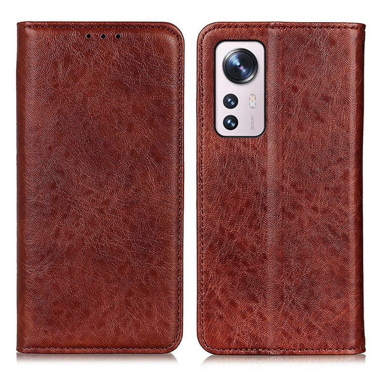 For Xiaomi 12 Lite Magnetic Crazy Horse Texture Horizontal Flip Leather Phone Case