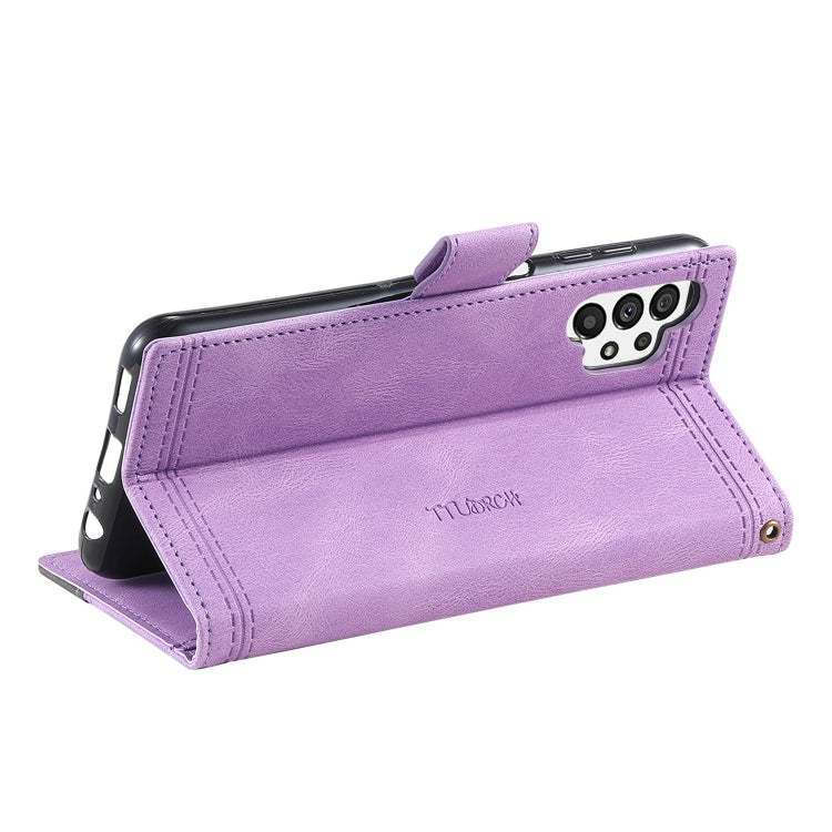 For Samsung Galaxy A32 4G Splicing Leather Phone Case