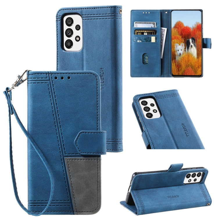 For Samsung Galaxy A33 5G Splicing Leather Phone Case